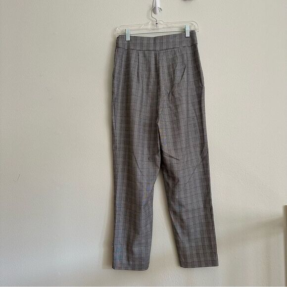 NWT Cinq à Sept Serenity Plaid Pleated Pants Sz 4 Hight Rise Preppy Office - Picture 9 of 15